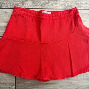 Red Women's Skort
